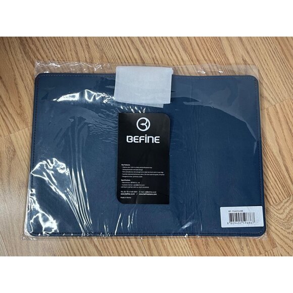 Befine‎ Leather Laptop Sleeve 13" Blue & Brown - Picture 4 of 4